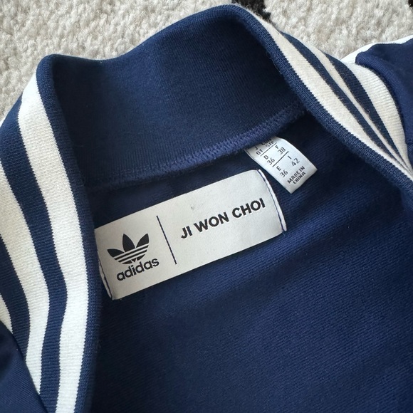 Adidas Originals by Ji Won Choi Dark Blue Jacket with White Accents - Picture 4 of 16